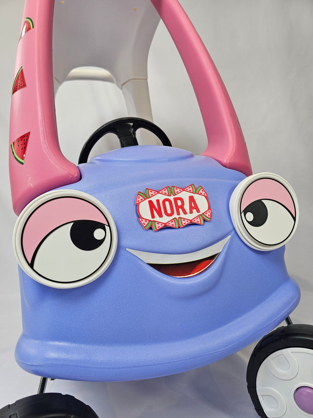 Pink ride-on plate