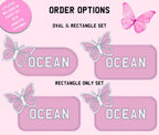 Little Tikes Pink Butterfly Number Plate (PACK OF 2) Cosy Coupe, Ride on Car, Children's Car License Plate. Cozy Coupe Accessories