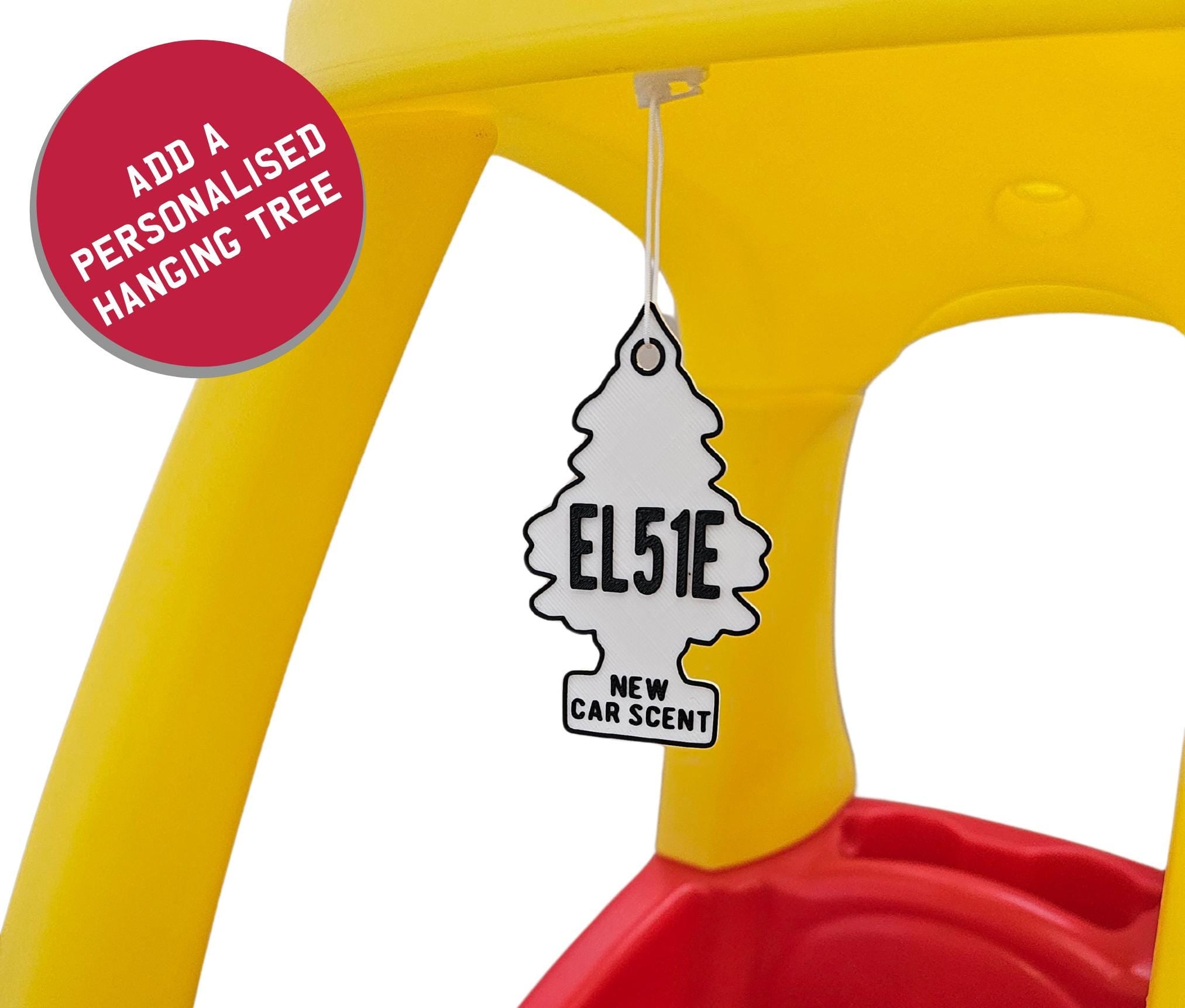 Little Tikes Number Plate (PACK OF 2) Cosy Coupe, Ride on, Children's Car License Plate. Cozy Coupe Stickers, Mini personalised numberplate