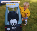Little Tikes Number Plate (PACK OF 2) Cosy Coupe, Ride on, Children's Car License Plate. Cozy Coupe Stickers, Mini personalised numberplate