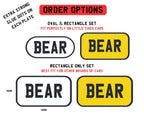 Little Tikes Number Plate (PACK OF 2) Cosy Coupe, Ride on, Children's Car License Plate. Cozy Coupe Stickers, Mini personalised numberplate