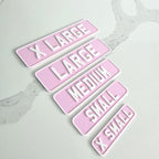 Pink License Plate, Personalised number plate, Toddler Gift, Ride on Car, 4th Birthday gift, New car gift, Mobility Scooters and Quad Bikes
