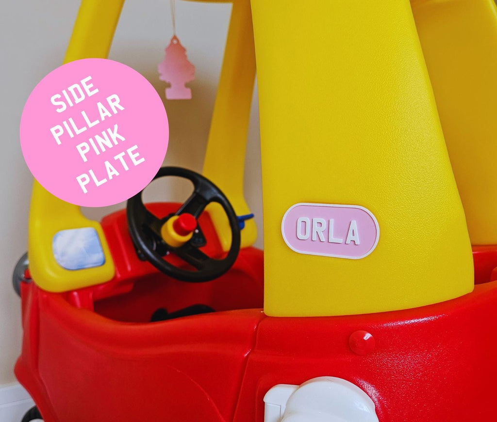 Little Tikes Pink Butterfly Number Plate (PACK OF 2) Cosy Coupe, Ride on Car, Children's Car License Plate. Cozy Coupe Accessories