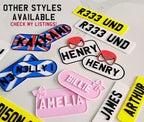 Little Tikes Number Plate (PACK OF 2) Cosy Coupe, Ride on, Children's Car License Plate. Cozy Coupe Stickers, Mini personalised numberplate