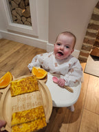 Bamboo Baby Weaning Set Personalised – Cloud Plate, Fork & Spoon