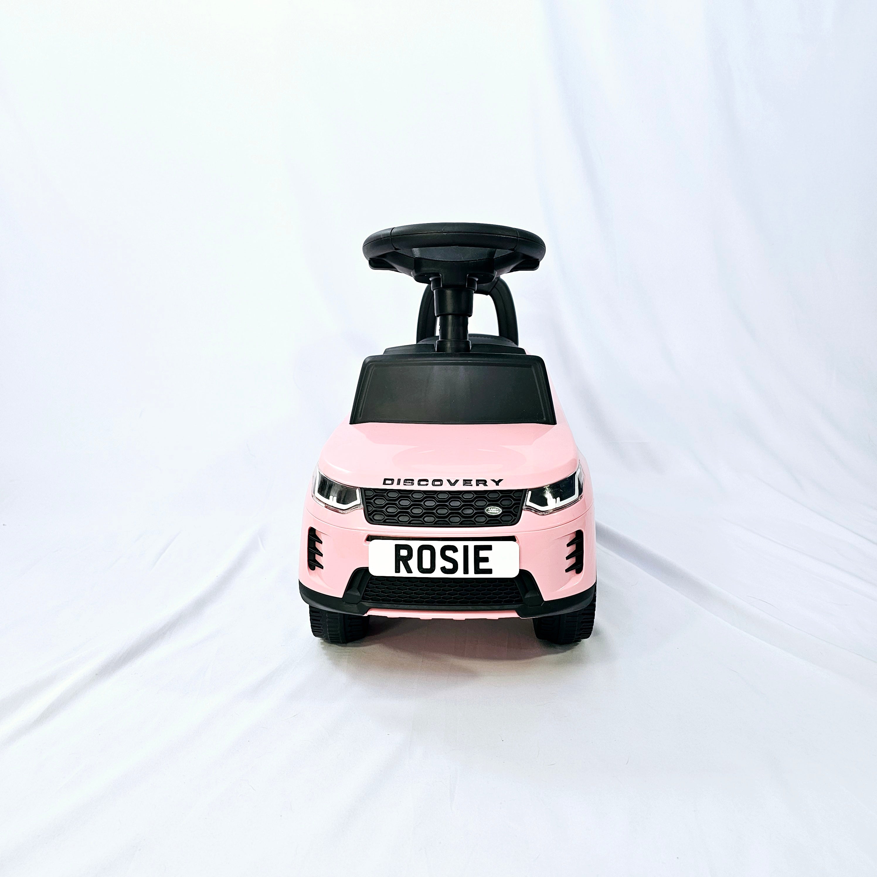 Personalised Pink Licence Plate with Ribbon Detail | Kids Ride On Car | Toddler Birthday Gift | Smyths Toys Car