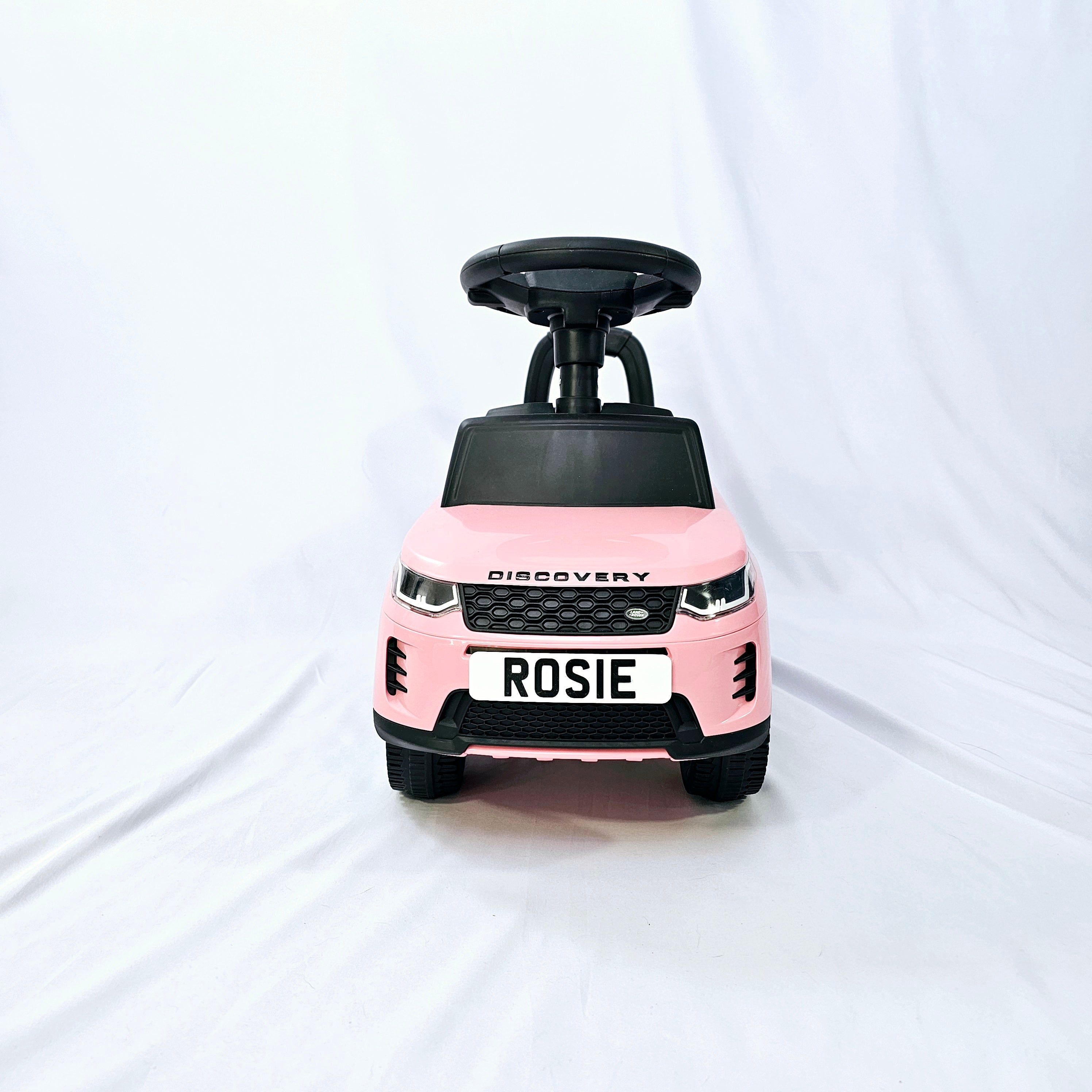 Personalised Pink Licence Plate with Ribbon Detail | Kids Ride On Car | Toddler Birthday Gift | Smyths Toys Car