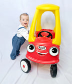 Personalised UK Style Number Plate Set for Little Tikes Cozy Coupe - Gift for Toddlers with Optional Extras
