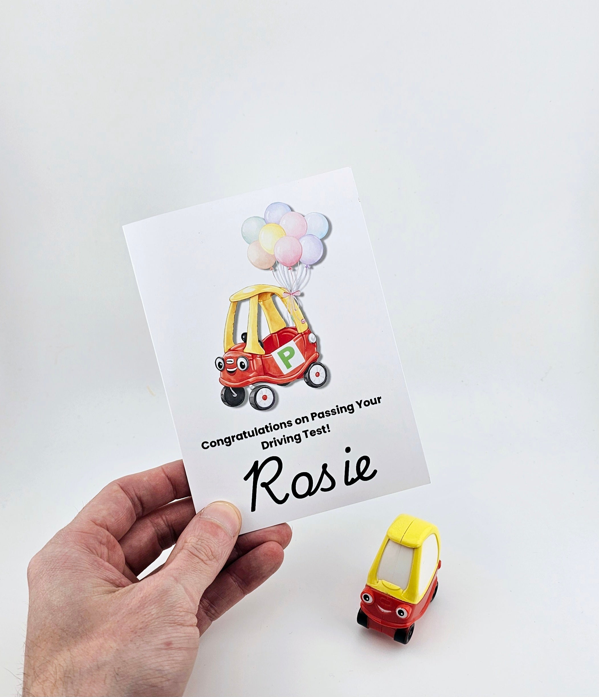 Personalised UK Style Number Plate Set for Little Tikes Cozy Coupe - Gift for Toddlers with Optional Extras