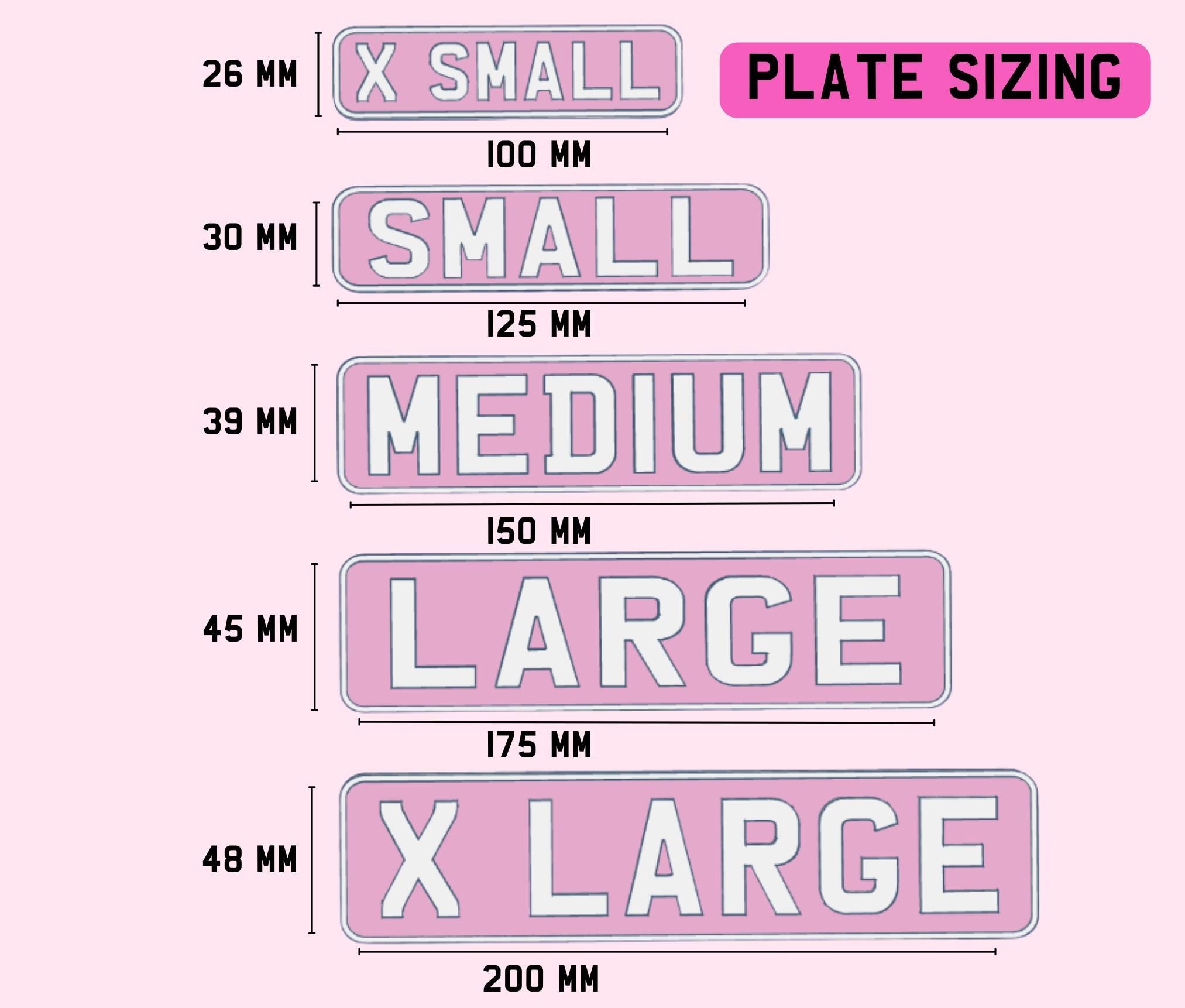 Pink License Plate, Personalised number plate, Toddler Gift, Ride on Car, 4th Birthday gift, New car gift, Mobility Scooters and Quad Bikes