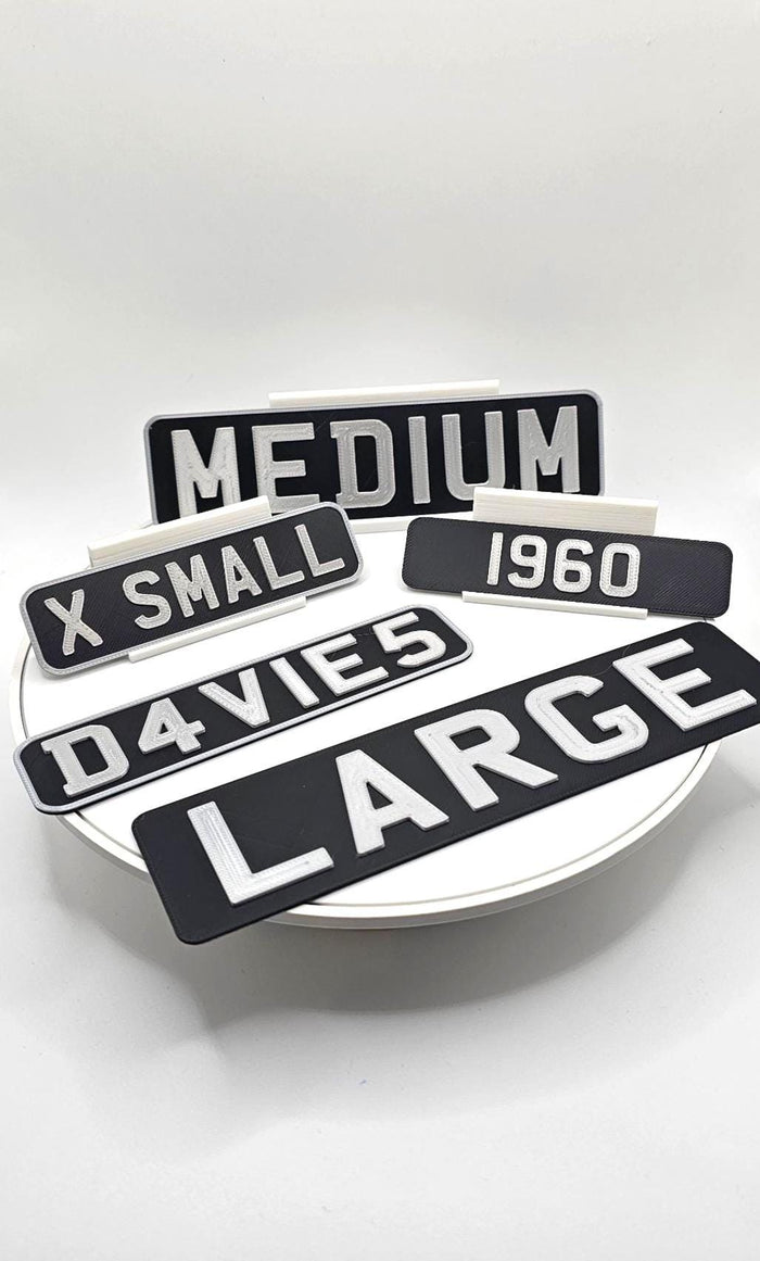 Classic Car License Plate, Kids number plate, Toddler Gift, Personalised plate, 4th Birthday gift, Retro Number Plate , Custom Ride On Car