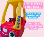 Little Tikes Pink Number Plate (PACK OF 2) Cosy Coupe, Ride on, Children's Car Licence Plate. Cozy Coupe Stickers, personalised numberplate
