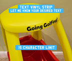 Little Tikes Number Plate, Golf Cart, Cosy Coupe, Ride on, Children's Car License Plate. Cozy Coupe Stickers, Golf Caddy Theme. 2nd Birthday